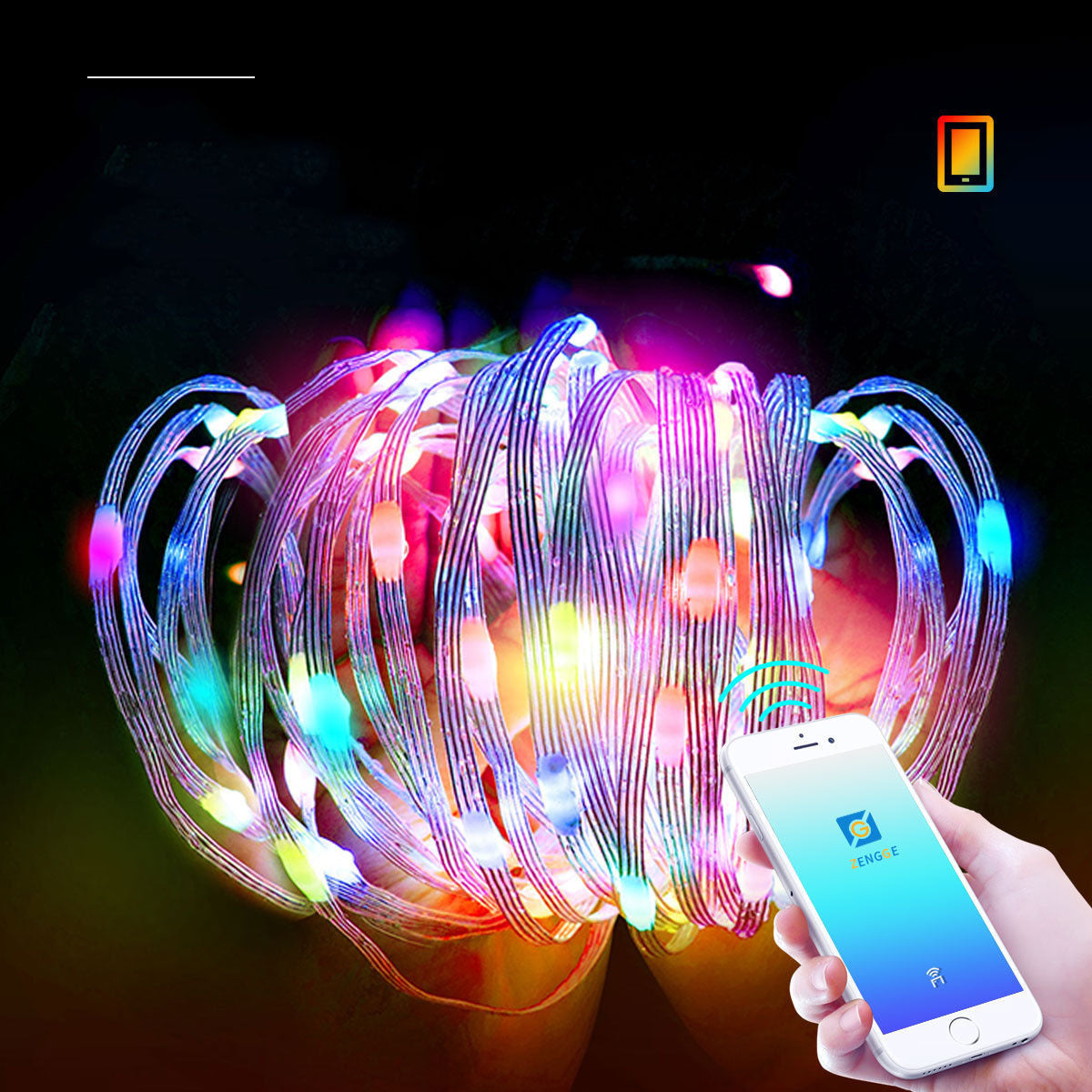 RGB Christmas Tree Decorative Light String