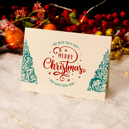 10 PCS Christmas greeting card with envelope