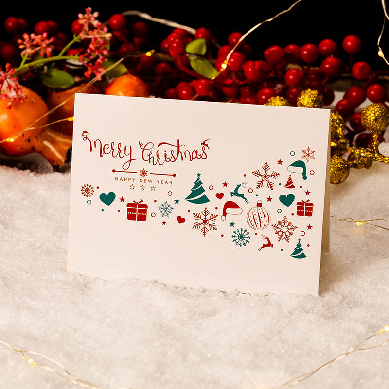 10 PCS Christmas greeting card with envelope