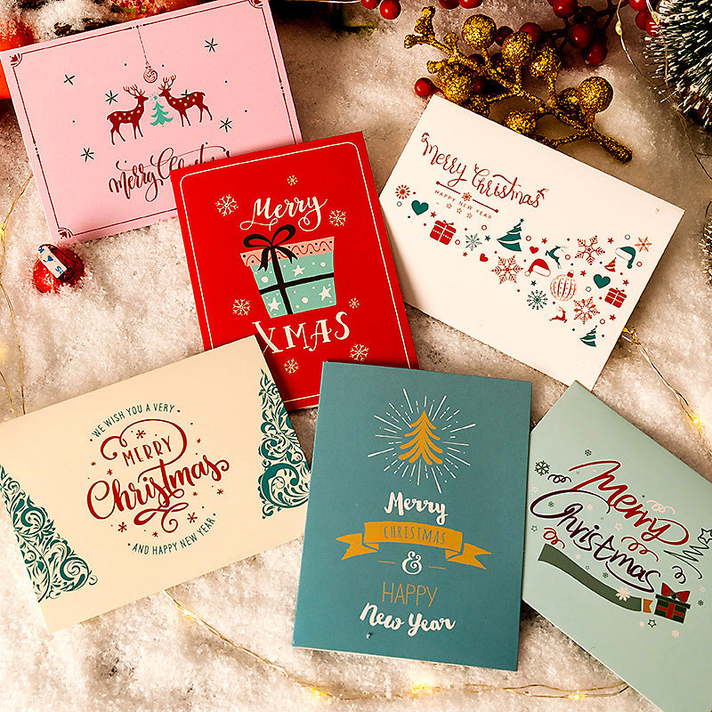 10 PCS Christmas greeting card with envelope